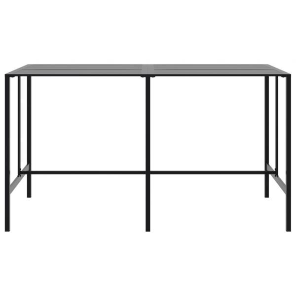Bartisch Schwarz 200x100x110 cm Pulverbeschichteter Stahl