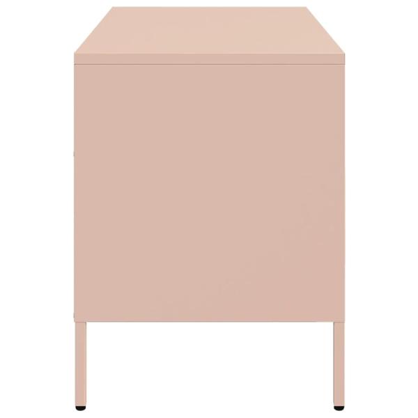 ARDEBO.de - TV-Schränke 2 Stk. Rosa 68x39x50,5 cm Stahl