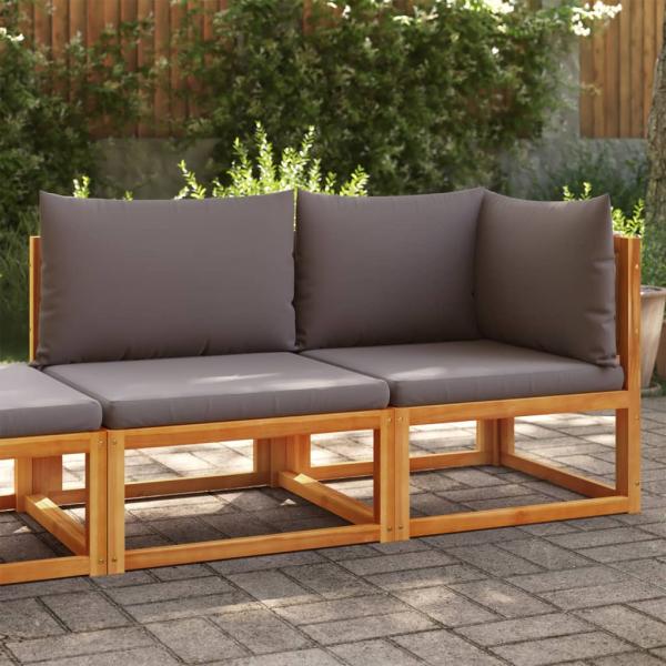 ARDEBO.de - Gartensofa mit Kissen 2-Sitzer Massivholz Akazie