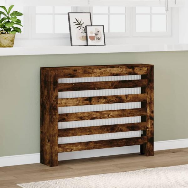 ARDEBO.de - Heizkörperverkleidung Räuchereiche 104x20x82 cm Holzwerkstoff
