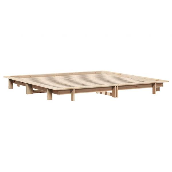 Massivholzbett ohne Matratze 160x200 cm Kiefernholz