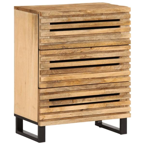 ARDEBO.de - Sideboard 60x34x75 cm Raues Massives Mangoholz
