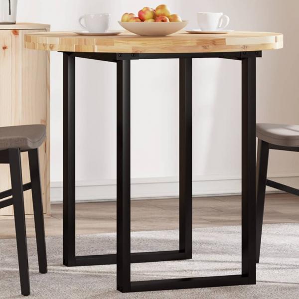ARDEBO.de - Tischplatte Rund Ø80x4 cm Massivholz Akazie