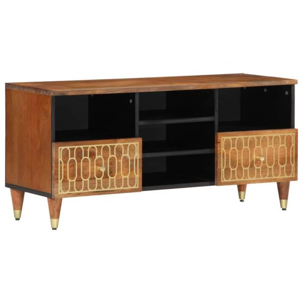 ARDEBO.de - TV-Schrank 100x33x46 cm Massivholz Mango