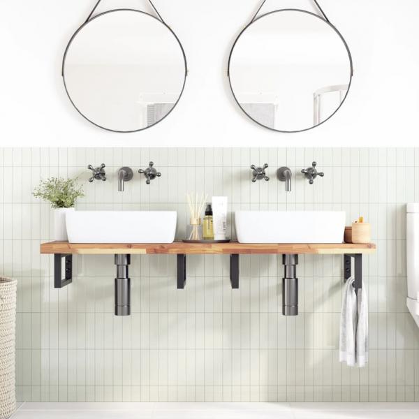 ARDEBO.de - Tischplatte 160x40x4 cm Rechteckig Massivholz Akazie