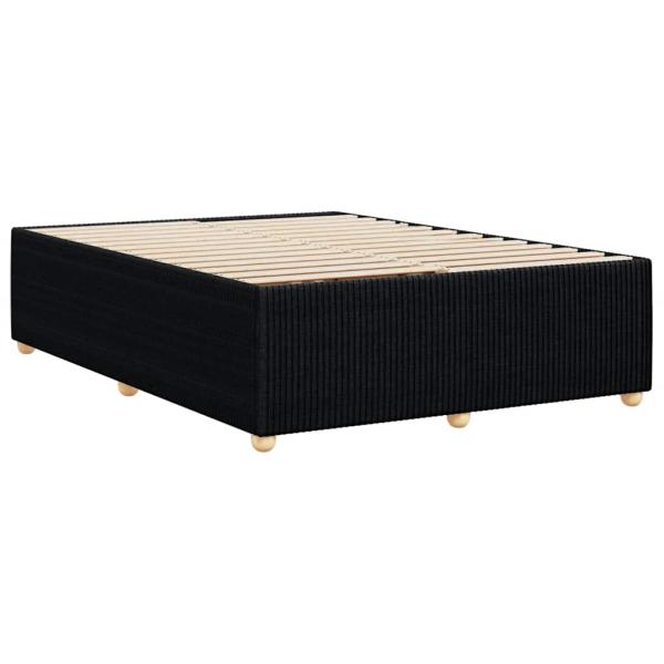Bettgestell ohne Matratze Schwarz 140x190 cm Stoff