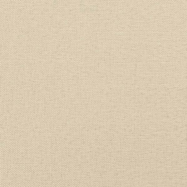 Bettgestell ohne Matratze Creme 140x190 cm Stoff