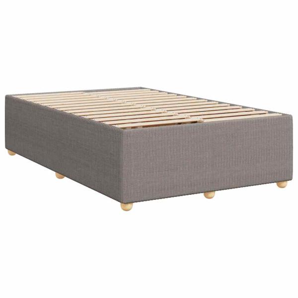 ARDEBO.de - Boxspringbett mit Matratze Taupe 120x200 cm Stoff