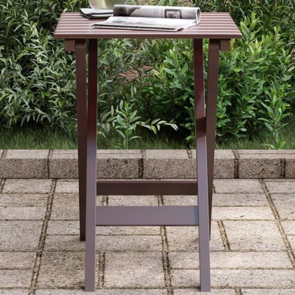 ARDEBO.de - Beistelltisch Klappbar Braun Massivholz Pappel