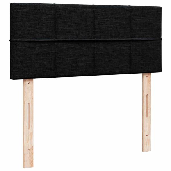 ARDEBO.de - Boxspringbett mit Matratze Schwarz 120x200 cm Stoff