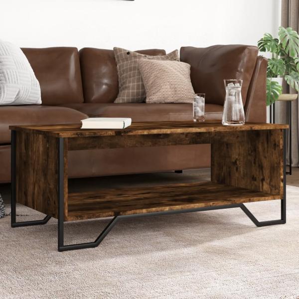 ARDEBO.de - Couchtisch Räuchereiche 100x51x40 cm Holzwerkstoff