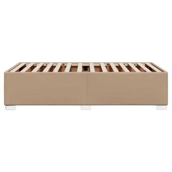 Bettgestell Cappuccino-Braun 80x200 cm Kunstleder