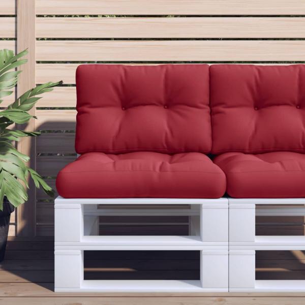 ARDEBO.de - Palettenkissen Weinrot 50x40x12 cm Stoff