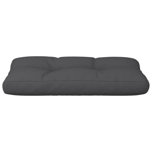 Palettenkissen Schwarz 70x40x12 cm Stoff