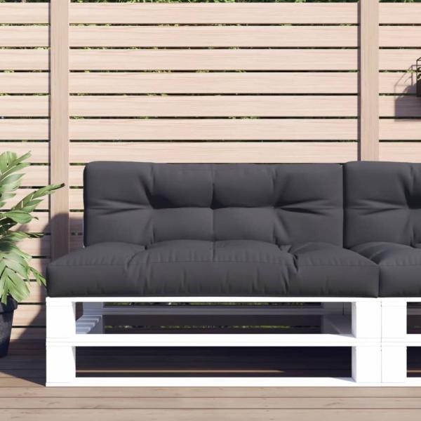 ARDEBO.de - Palettenkissen Anthrazit 120x40x12 cm Stoff