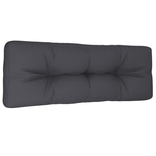 Palettenkissen Anthrazit 120x40x12 cm Stoff
