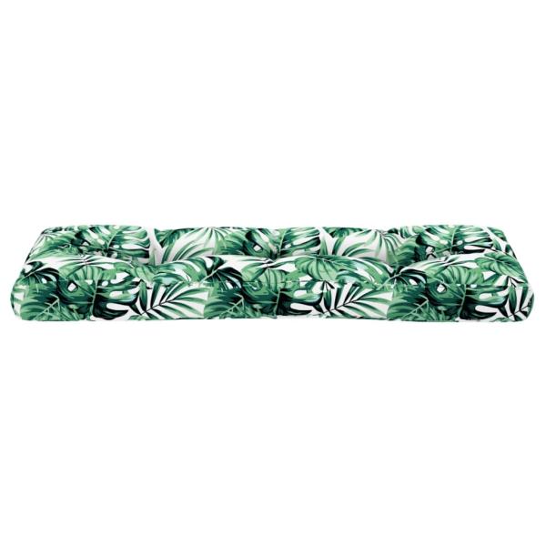 ARDEBO.de - Palettenkissen Blattmuster 120x40x12 cm Stoff