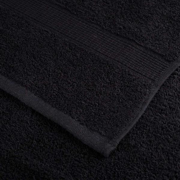 Premium-Handtücher SOLUND 2 Stk. Schwarz 100x200 cm 600 g/m²