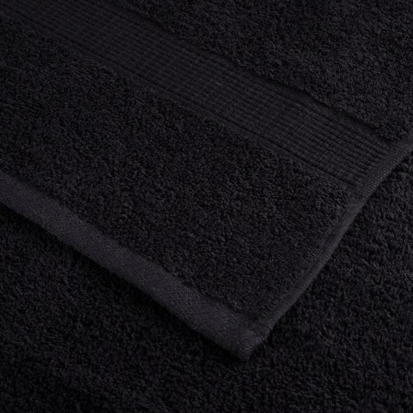 Premium-Saunatücher SOLUND 4 Stk. Schwarz 80x200 cm 600 g/m²