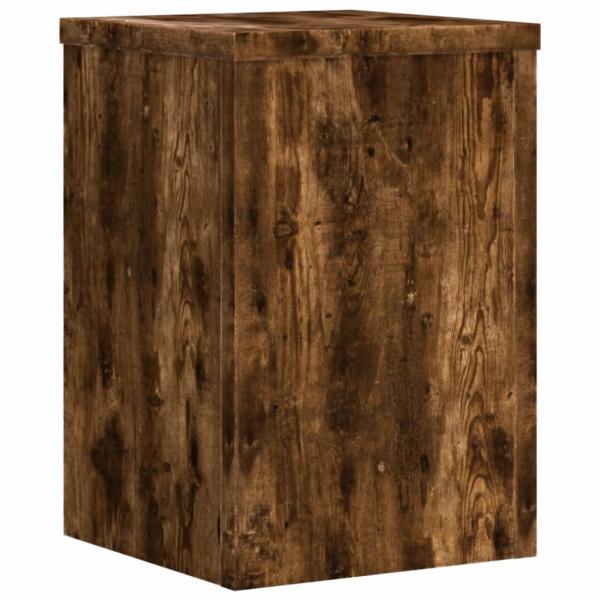 Pflanzenständer 2 Stk. Räuchereiche 25x25x35 cm Holzwerkstoff