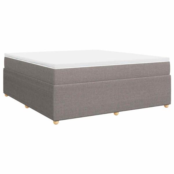 ARDEBO.de - Boxspringbett mit Matratze Taupe 180x200 cm Stoff