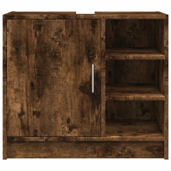 Waschbeckenschrank Räuchereiche 63x29x55 cm Holzwerkstoff