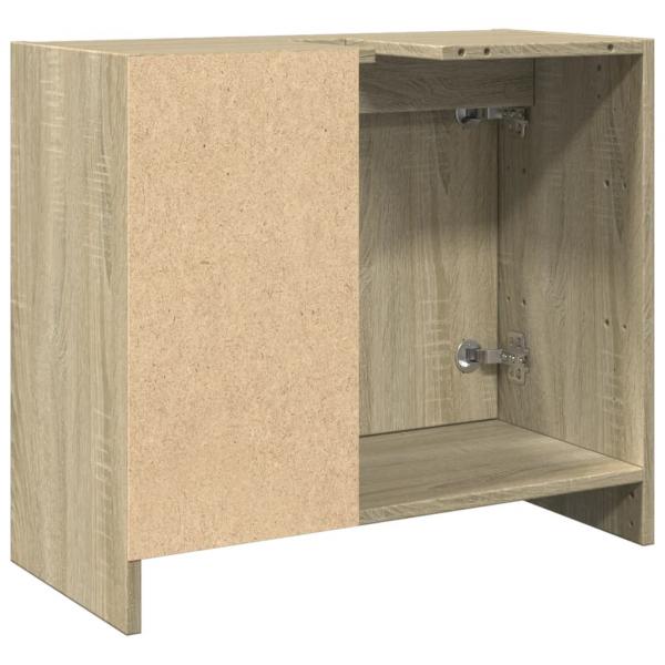 Waschbeckenunterschrank Sonoma-Eiche 63x29x55 cm Holzwerkstoff