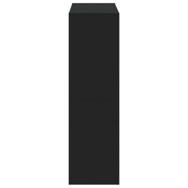 Bücherregal Schwarz 102x32x108 cm Holzwerkstoff