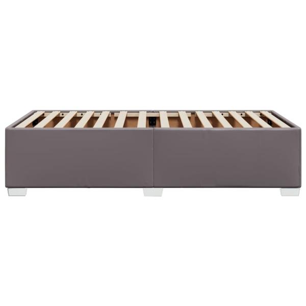 Bettgestell Grau 90x200 cm Kunstleder