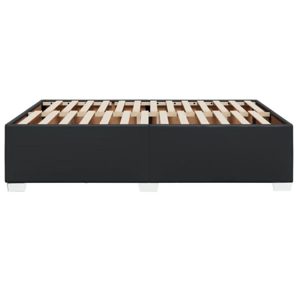 Bettgestell Schwarz 140x190 cm Kunstleder