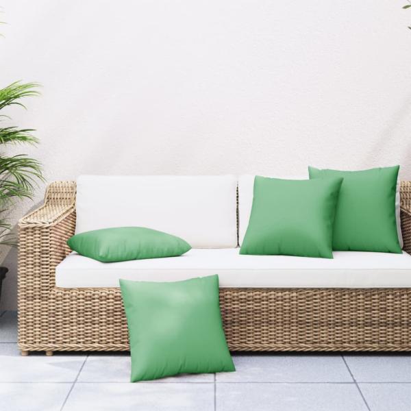 ARDEBO.de - Sofakissen 4 Stk. Grün 60x60 cm Stoff