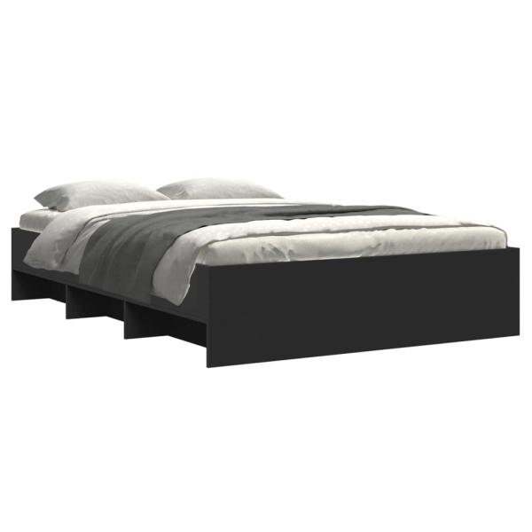 Bettgestell Schwarz 120x190 cm Holzwerkstoff