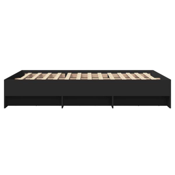 Bettgestell Schwarz 120x190 cm Holzwerkstoff