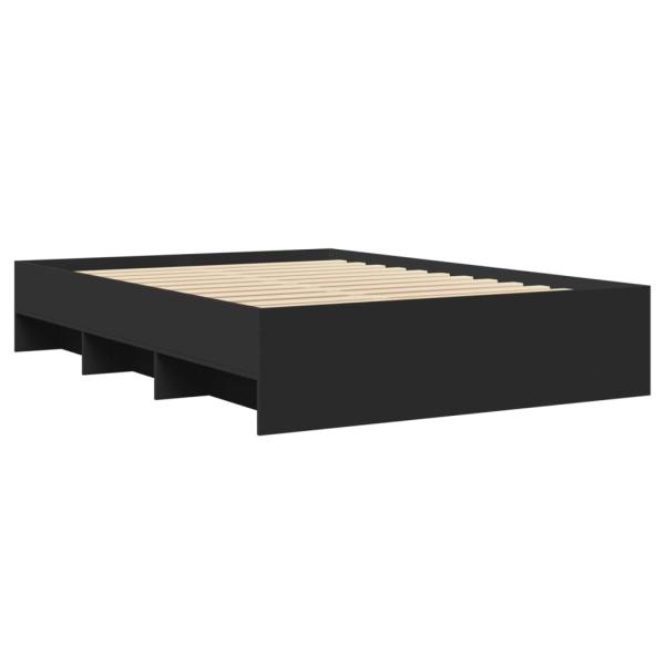 Bettgestell Schwarz 120x190 cm Holzwerkstoff