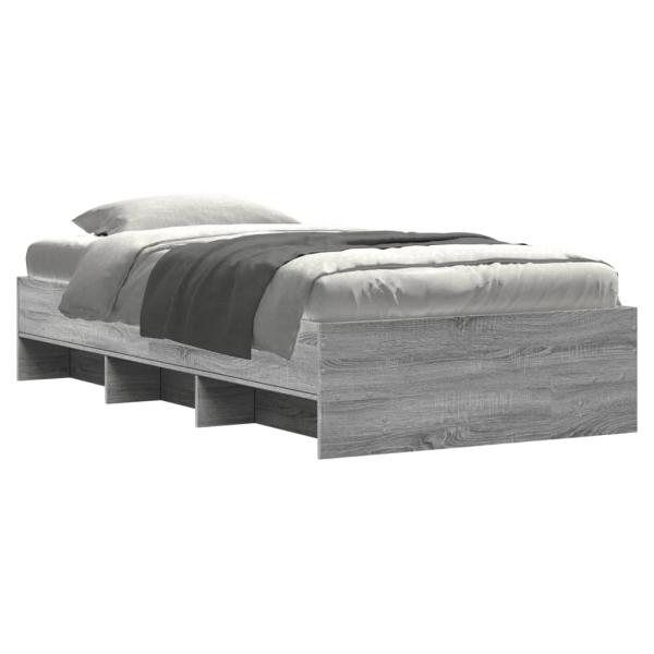 Bettgestell Grau Sonoma 90x190 cm Holzwerkstoff