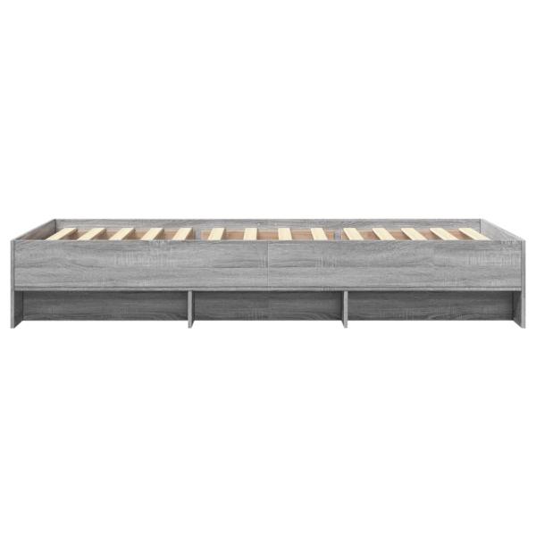 Bettgestell Grau Sonoma 90x190 cm Holzwerkstoff