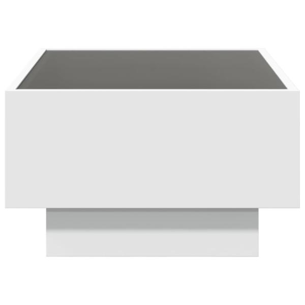 LED-Couchtisch Weiß 70x50x30 cm Holzwerkstoff