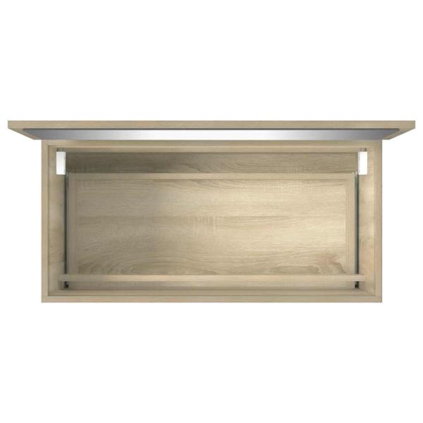 Badschrank mit Spiegel Sonoma-Eiche 80x38,5x45 cm
