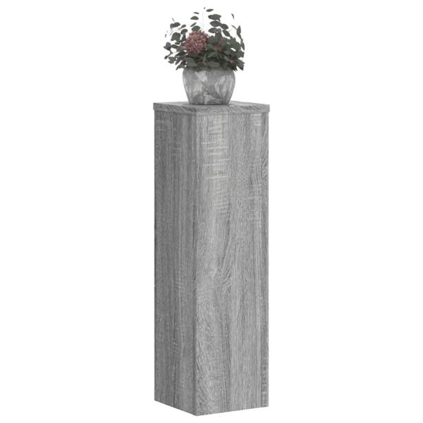 Pflanzenständer 2 Stk. Grau Sonoma 17x17x60 cm Holzwerkstoff