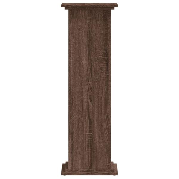 Pflanzenständer Eichen-Optik 33x33x100 cm Holzwerkstoff