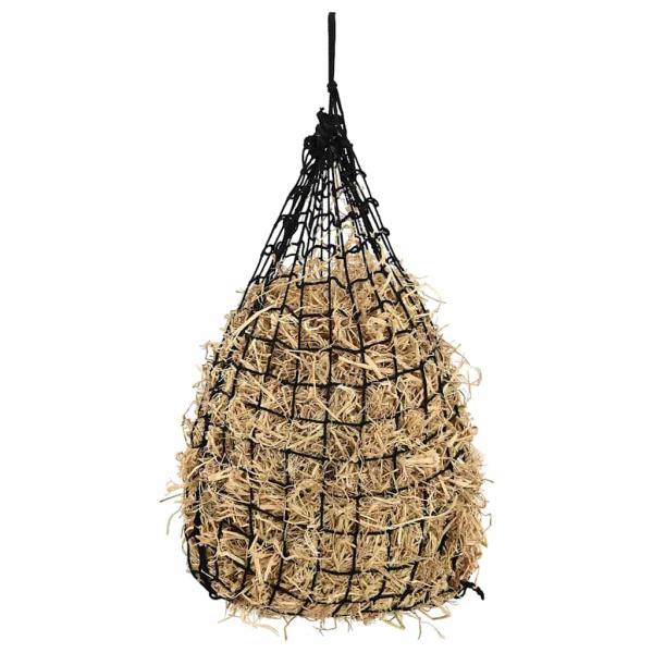 ARDEBO.de - Heunetze 2 Stk. Quadratisch Schwarz 75x75 cm PP