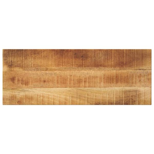 ARDEBO.de - Tischplatte 90x20x2,5 cm Rechteckig Raues Massivholz Mango