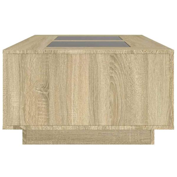Couchtisch mit Infinity-LED Sonoma-Eiche 116x69x40 cm