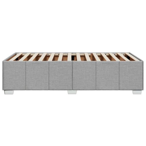 Bettgestell ohne Matratze Hellgrau 90x190 cm Stoff