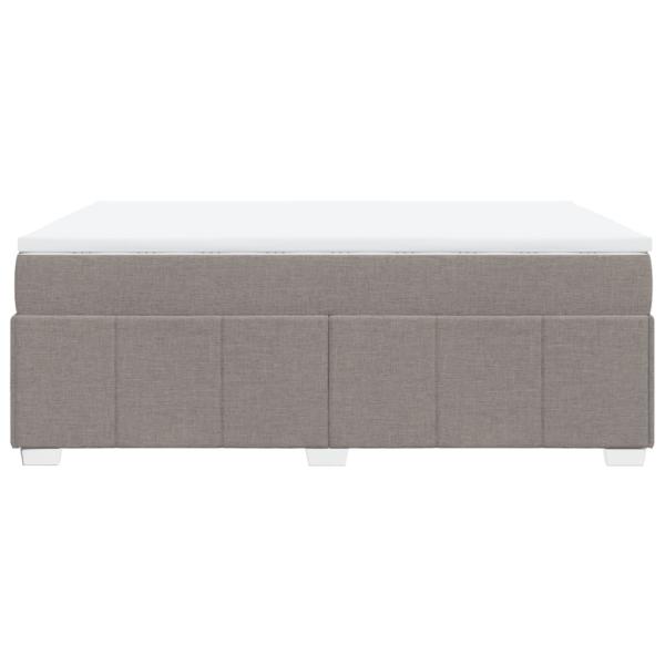 Boxspringbett mit Matratze Taupe 140x200 cm Stoff