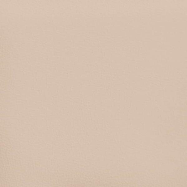 Taschenfederkernmatratze für Kinder Hellbraun 80x160 Kunstleder