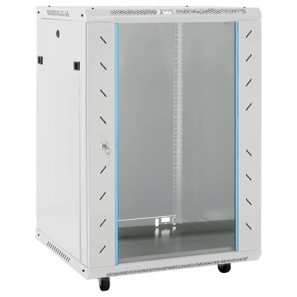ARDEBO.de - 15U Netzwerkschrank 19" IP20 Grau 53x40x80 cm