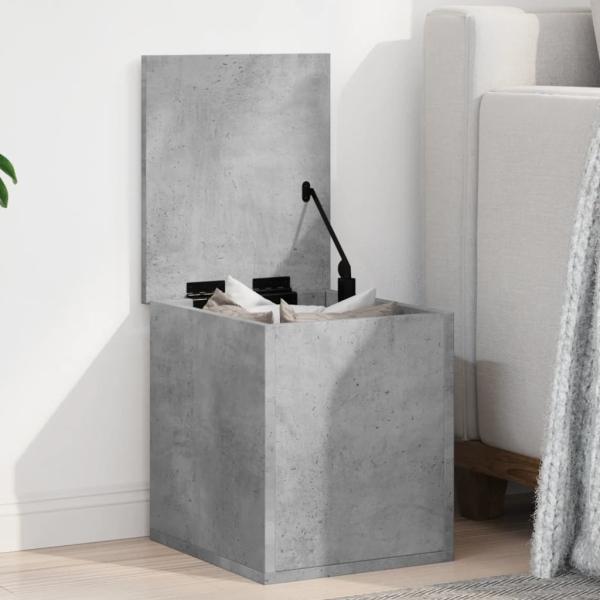 ARDEBO.de - Truhe Betongrau 30x35x35 cm Holzwerkstoff