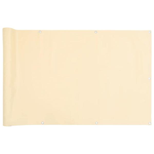 Balkon-Sichtschutz Creme 800x75 cm PVC