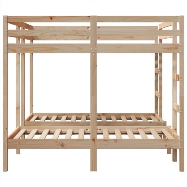 Dreifach-Etagenbett 160x200/80x160 cm Massivholz Kiefer